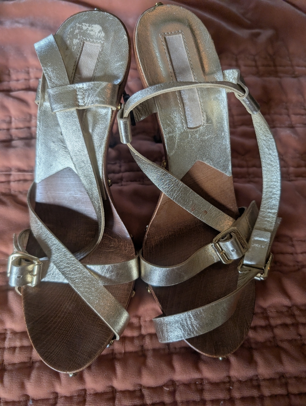 Michael Kors Gold Metallic Heels